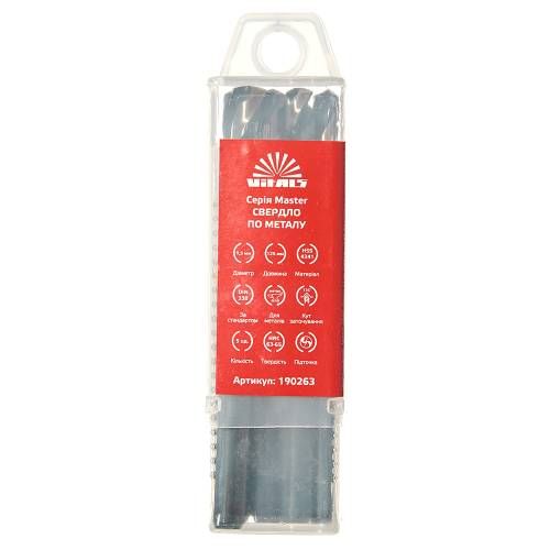 Свердло по металу HSS 4341 9.5 (5 од.) Vitals Master