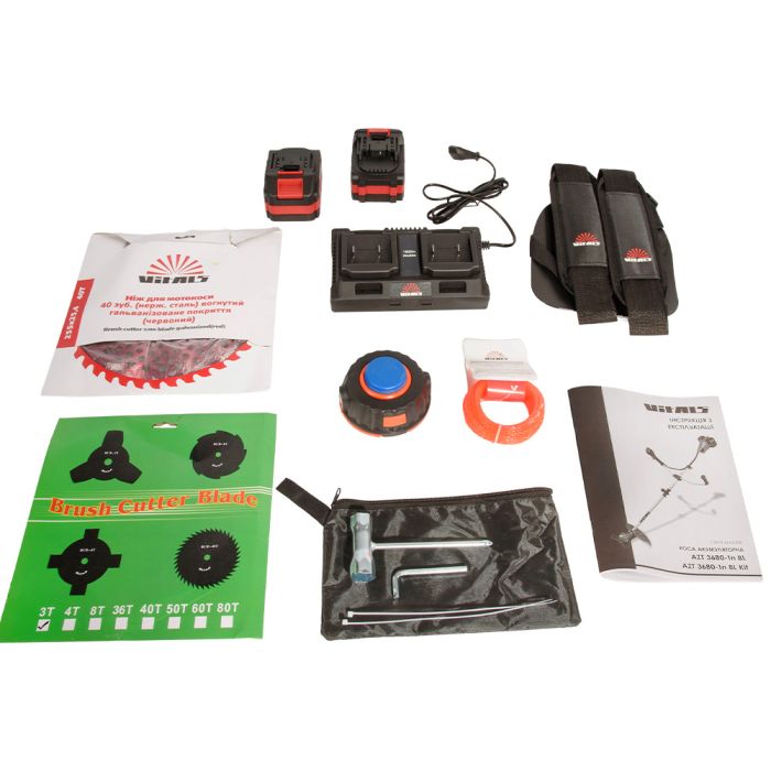 Коса акумуляторна Vitals Master AZT 3680-1n BL Kit