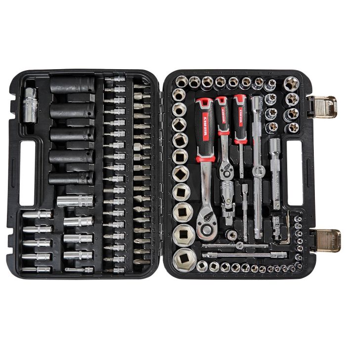 Набор головок торцевых 1/4″ и 1/2″ 111 предметов Vitals Master Impact + Superlock