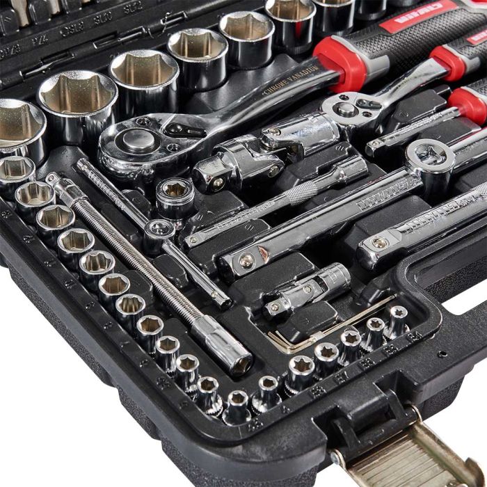 Набор головок торцевых 1/4″ и 1/2″ 111 предметов Vitals Master Impact + Superlock